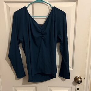 Elegant Old Navy Teal V-Neck Women's Top